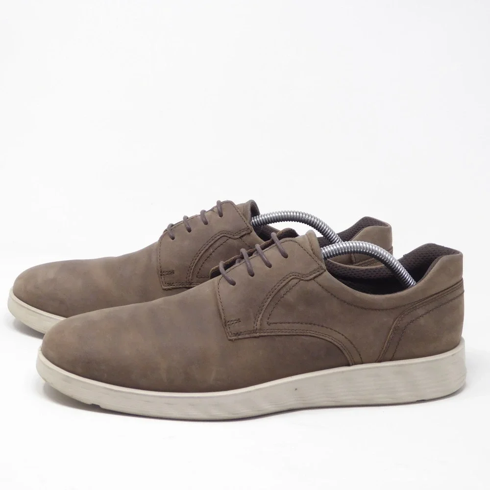 ECCO Mens S-Lite Hybrid Derby Shoes Brown Leather Lace Up 44 / 10-10.5